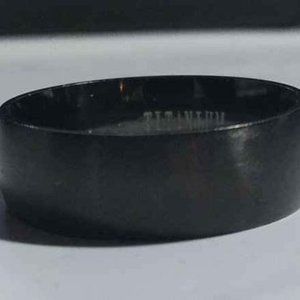 Men's Black Titanium Satin Finish Sports Ring Sz 12.5